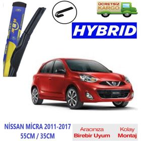 Nissan Micra RBW Hybrid 2011-2017 Silecek Takımı