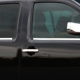 Nissan Navara 2006-2015 4 Parça Paslanmaz Çelik Cam Çıtası
