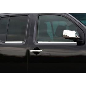 Nissan Navara 2006-2015 4 Parça Paslanmaz Çelik Cam Çıtası