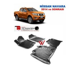 Nissan Navara 2014 Sonrası 3D Havuzlu Paspas