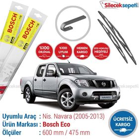 Nissan Navara Bosch Eco 2005-2013 Silecek Takımı