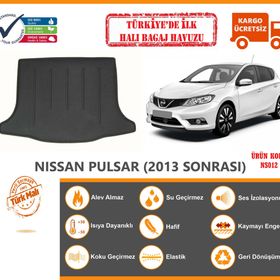 Nissan Pulsar 2013 Sonrası Halı Bagaj Havuzu