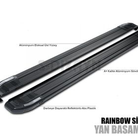 Nissan Qashqai +2 Siyah 2009-2013 Rainbow Yan Basamak