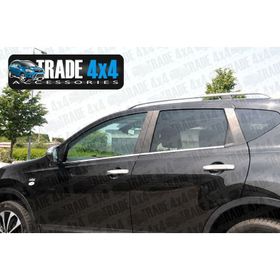 Nissan Qashqai 2007-2010 Paslanmaz Çelik 4 Parça Krom Cam Çıtası