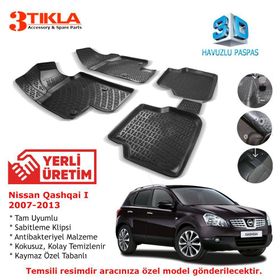 Nissan Qashqai 2007-2013 Seti 3D Havuzlu Paspas