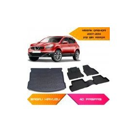 Nissan Qashqai 2007-2014 4D Havuzlu Paspas ve Bagaj Havuzu