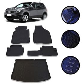Nissan Qashqai 2007-2014 Profesyonel Havuzlu 4D Gri Oto Paspası