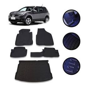 Nissan Qashqai 2007-2014 Profesyonel Havuzlu 4D Gri Oto Paspası
