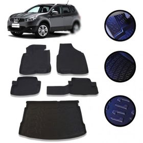 Nissan Qashqai 2007-2014 Profesyonel Havuzlu 4D Gri Oto Paspası