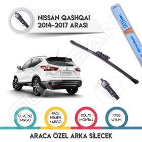 Nissan Qashqai 2014-2017 Arka Silecek
