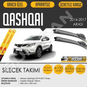 Nissan Qashqai 2014-2017 Muz Silecek Takımı