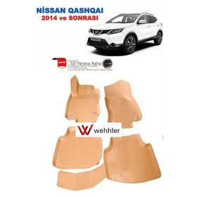Nissan Qashqai 2014 Sonrası Bej Havuzlu Paspas