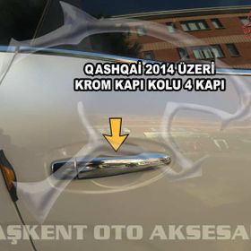 Nissan Qashqai 2014 Üzeri Paslanmaz Çelik 4 Kapı Krom Kapı Kolu
