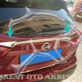 Nissan Qashqai 2014 Üzeri Paslanmaz Çelik Krom Bagaj Çıtası