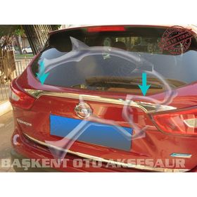 Nissan Qashqai 2014 Üzeri Paslanmaz Çelik Krom Bagaj Çıtası