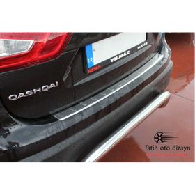 Nissan Qashqai Arka 2014-2017 Krom Tampon Eşiği