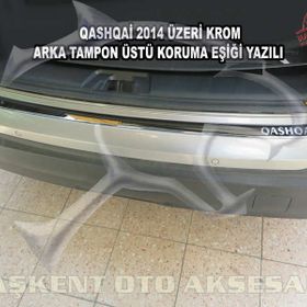 Nissan Qashqai Arka 2014 Üzeri Krom Tampon Eşiği