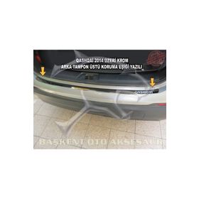 Nissan Qashqai Arka 2014 Üzeri Krom Tampon Eşiği
