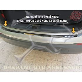 Nissan Qashqai Arka 2014 Üzeri Krom Tampon Eşiği