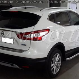 Nissan Qashqai Formlu 2014 Üzeri Krom Bagaj Alt Çıtası