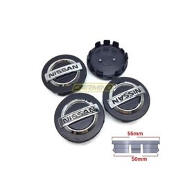 Nissan Qashqai Juke Siyah 48 - 54 mm Jant Göbeği