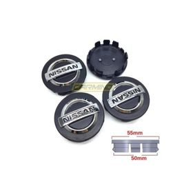 Nissan Qashqai Juke Siyah 48 - 54 mm Jant Göbeği