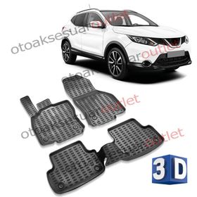 Nissan Qashqai Uyumlu 3D Havuzlu Paspas