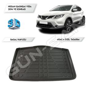 Nissan Qashqai Visia 2014 Ve Sonrası 3d Bagaj Havuzu