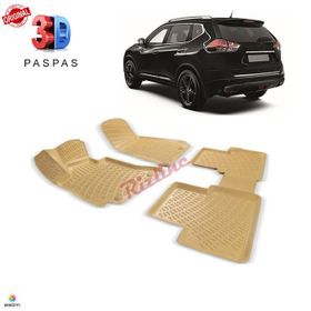 Nissan X-trail 2013 Sonrası Bej 3D Havuzlu Paspas