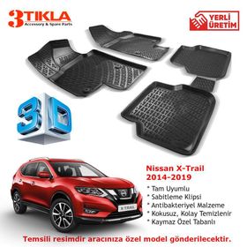 Nissan X-trail 2014-2019 Seti 3D Havuzlu Paspas