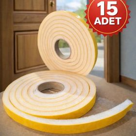 Nistabolje 2,5 mt x 15 Adet Yapışkanlı Kapı Bandı Isı Yalıtım Süngeri