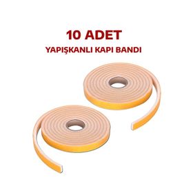 Nistabolje 2,5 mt x 15 Adet Yapışkanlı Kapı Bandı Isı Yalıtım Süngeri