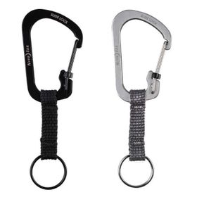 Niteize Slide Lock Key Ring Anahtarlı Siyah Karabina
