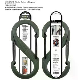 NiteizeS-Biner Plastik Size 10 Fo! Grn Blk Gate Çadır Aksesuarı