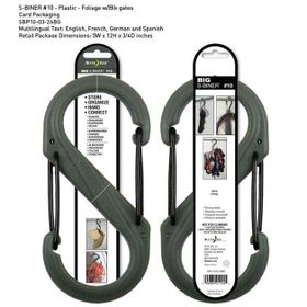 NiteizeS-Biner Plastik Size 10 Fo! Grn Blk Gate Çadır Aksesuarı
