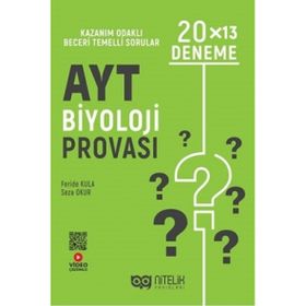 Nitelik Yayınları 2022 AYT Biyoloji Provası 20x13 Deneme