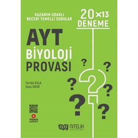 Nitelik Yayınları 2022 AYT Biyoloji Provası 20x13 Deneme