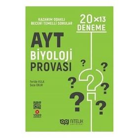 Nitelik Yayınları 2022 AYT Biyoloji Provası 20x13 Deneme