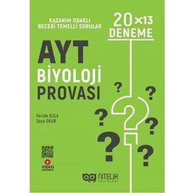 Nitelik Yayınları 2022 AYT Biyoloji Provası 20x13 Deneme