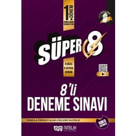 Nitelik Yayınları 2023 Özel LGS 8. Sınıf 1. Dönem 8'li Deneme Sınavı