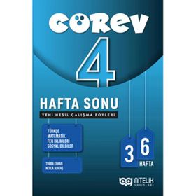 Nitelik Yayınları 4. Sınıf Görev Hafta Sonu Yeni Nesil Çalışma Föyleri