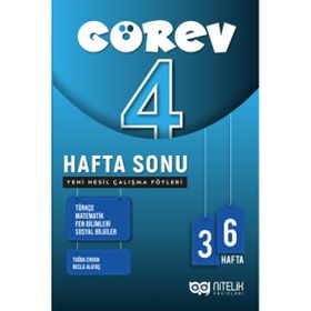 Nitelik Yayınları 4. Sınıf Görev Hafta Sonu Yeni Nesil Çalışma Föyleri