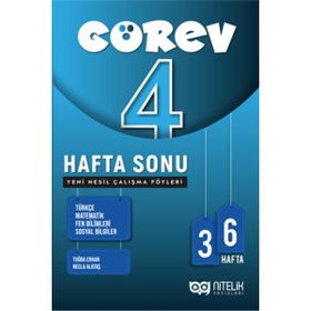 Nitelik Yayınları 4. Sınıf Görev Hafta Sonu Yeni Nesil Çalışma Föyleri