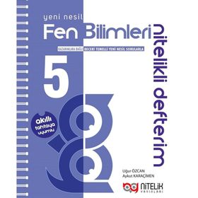 Nitelik Yayınları 5. Sınıf Fen Bilimleri Nitelikli Defterim