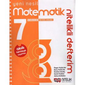 Nitelik Yayınları 7. Sınıf Matematik Nitelikli Defterim