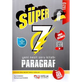 Nitelik Yayınları 7 Sınıf Paragraf Yeni Nesil Süper Soru Kitabı