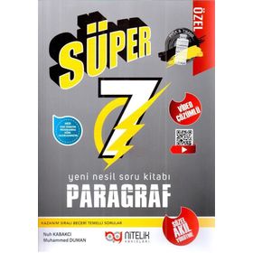 Nitelik Yayınları 7 Sınıf Paragraf Yeni Nesil Süper Soru Kitabı