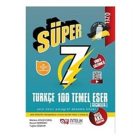 Nitelik Yayınları - 7. Sınıf Süper Türkçe 100 Temel Eser Paragraf Deneme Kitabı