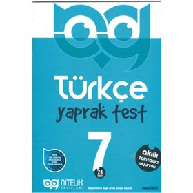 Nitelik Yayınları 7. Sınıf Türkçe Yaprak Test