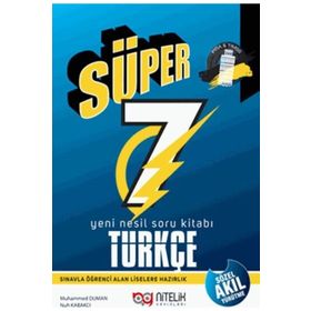 Nitelik Yayınları 7. Sınıf Yeni Nesil Süper Türkçe Soru Kitabı